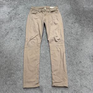 Rag & Bone Skinny Ankle Denim Jeans Womens 26 Tan Brown Mid Rise Stretch Casual
